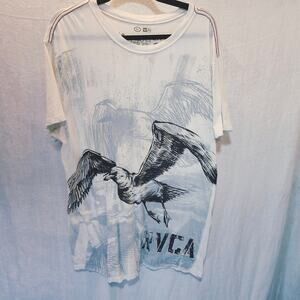 Mens XL RVCA Artist colab Ben Horton White T Shirt